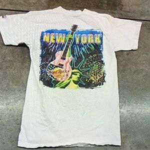 Hard Rock Cafe White T-Shirt with Colorful New York Design